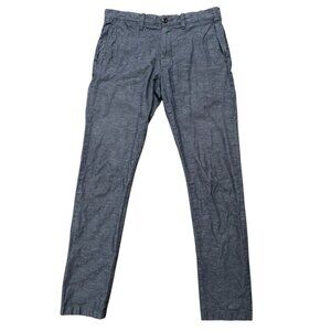 J.Crew Pants Mens Size 30x32 (Fits 30x31) Chino 484 Slim Fit Linen Blend Blue